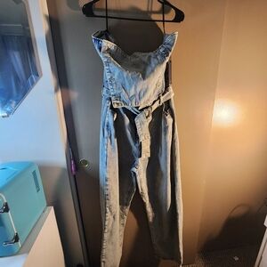 Blue jean jumpsuit